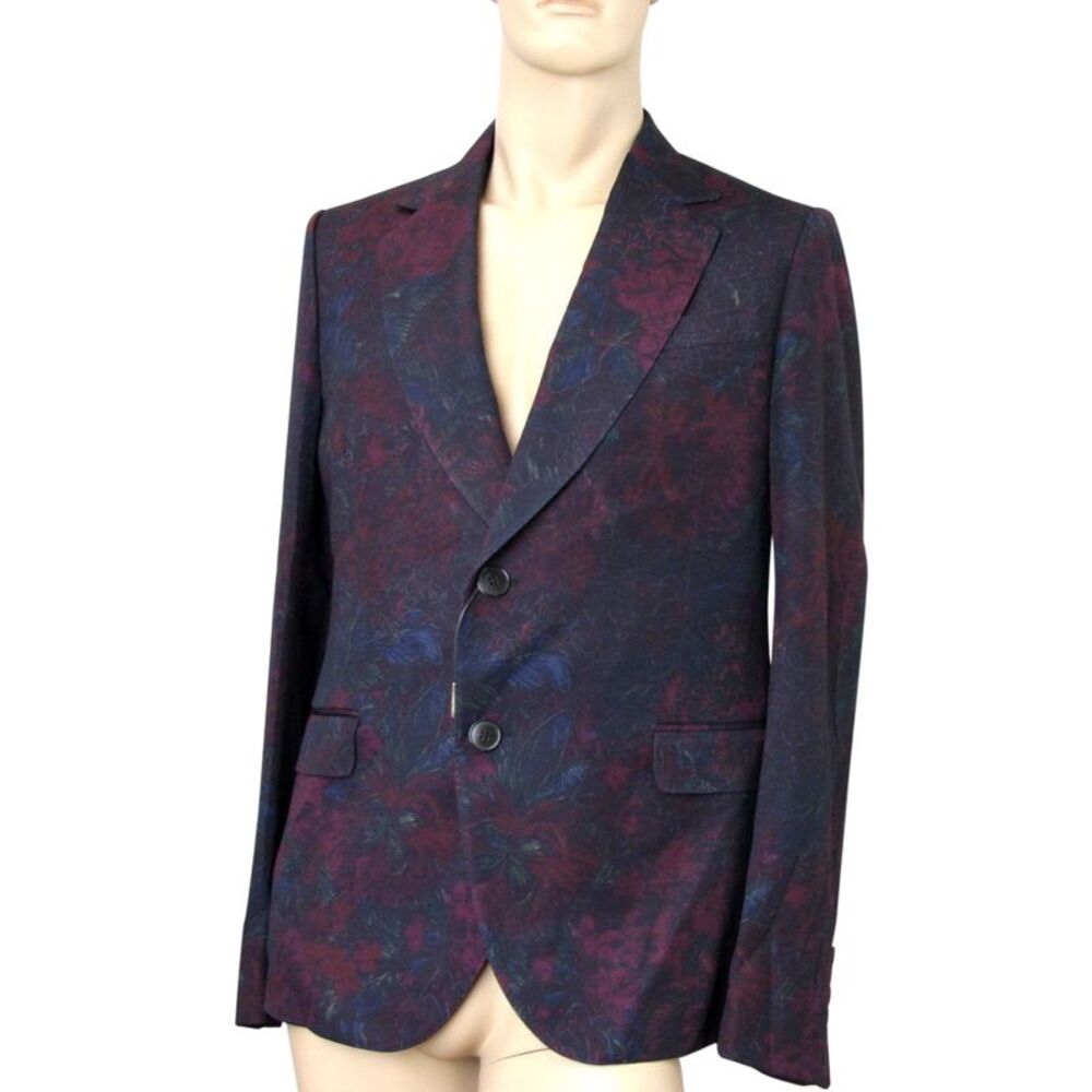 Gucci Men's Multi-Color Runway Sketch-Printed Flannel Dandy Jacket (G 50R / US - Picture 6 of 12